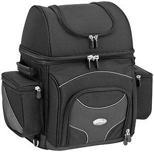 River road textile sissy bar bag black l/large
