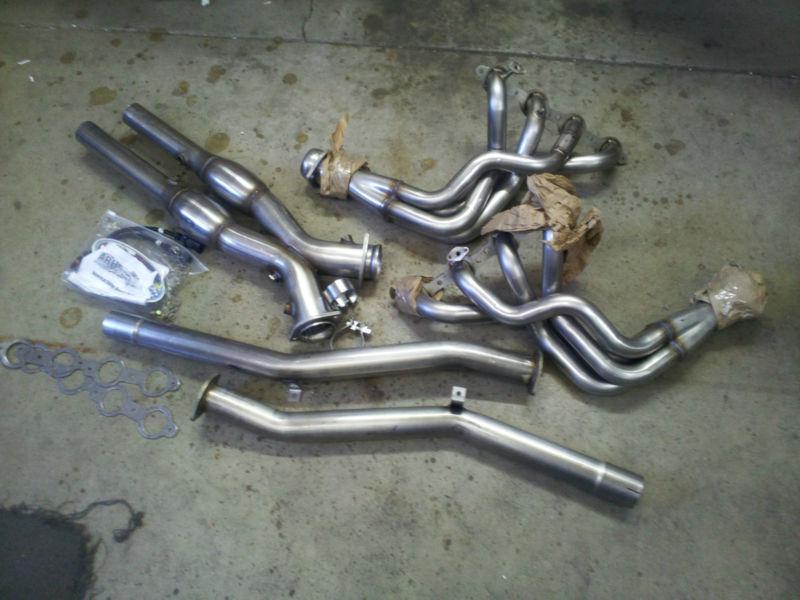 American racing headers w/cats & x-pipe for 97-00 chevrolet corvette c5