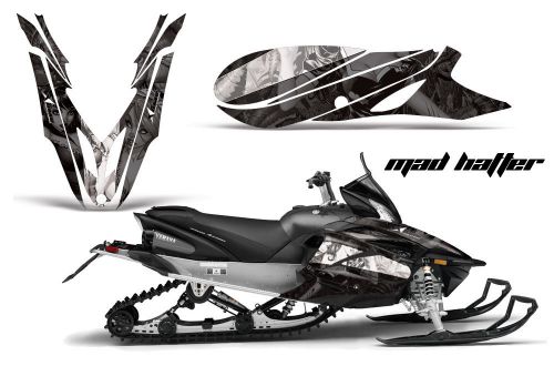 Yamaha apex graphic kit amr racing snowmobile sled wrap decal 12-13 madhatter bk