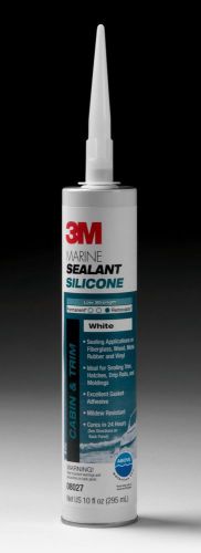 3m™ marine grade silicone sealant, 08027,white 10 fl oz cartridge