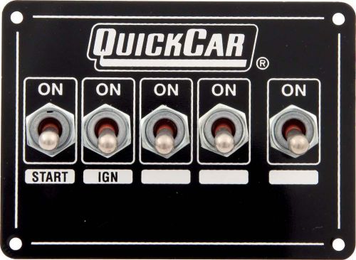 Quickcar racing products 4-1/8 x 3 in dash mount switch panel p/n 50-7731