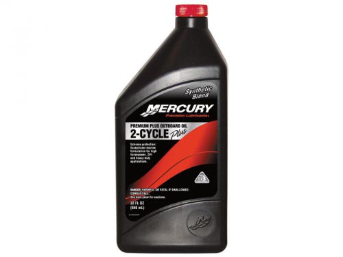 Oem mercury premium plus synthetic blend tcw-3 outboard oil 1 quart