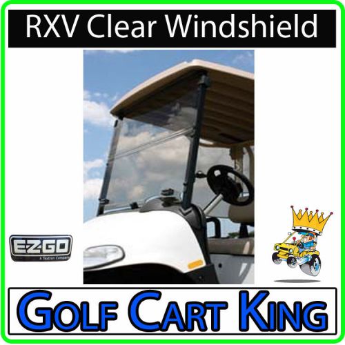 New ezgo rxv golf cart (clear) folding flip impact modified windshield