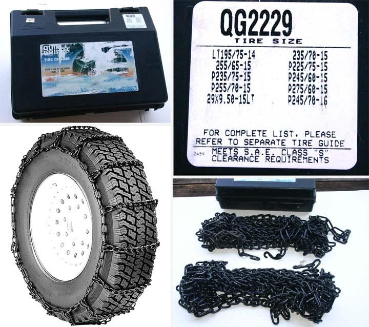 Quik grip light truck tire traction chain - set of 2 (qg2229)