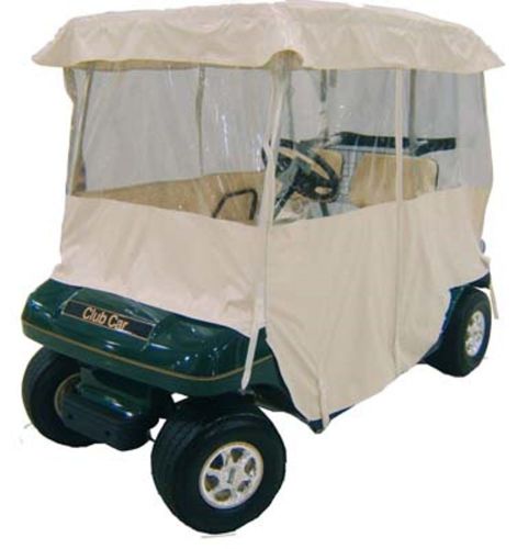 Ezgo club car yamaha deluxe 4 sided golf cart full cab enclosure - sand