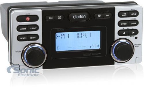 Clarion cmd8 cd/mp3/usb marine boat stereo receiver w/ ipod &amp; pandora support