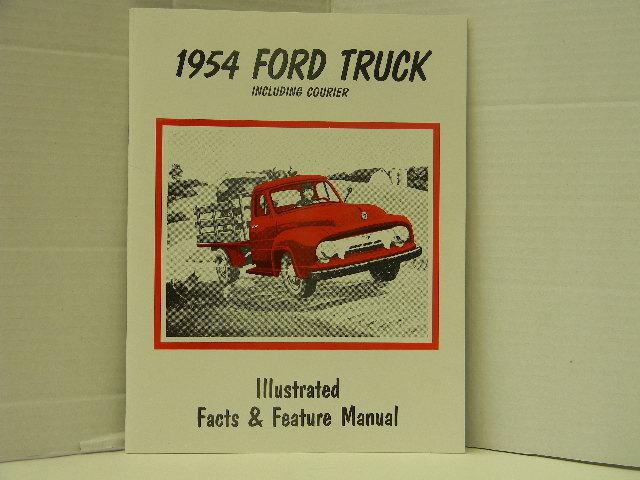 1954 ford truck illustrated facts/feature manual brochure pamphlet collectible