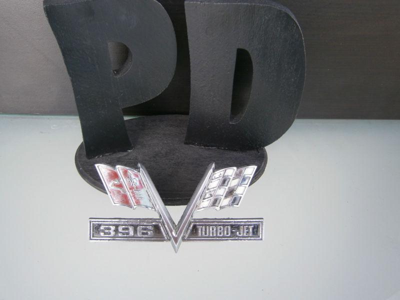 1965 chevrolet corvette 396 turbo jet emblem (original) oem /warranty