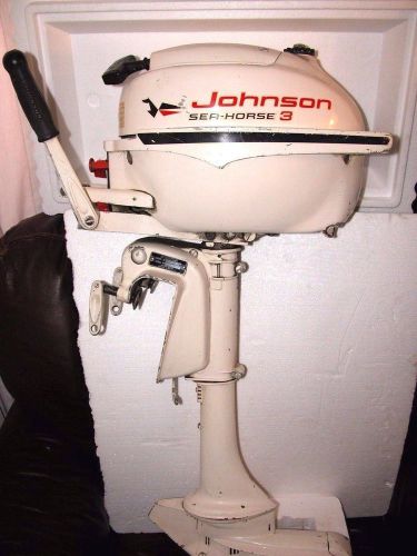 Antique / vintage johnson 3 hp outboard rare excellent working estate find ships