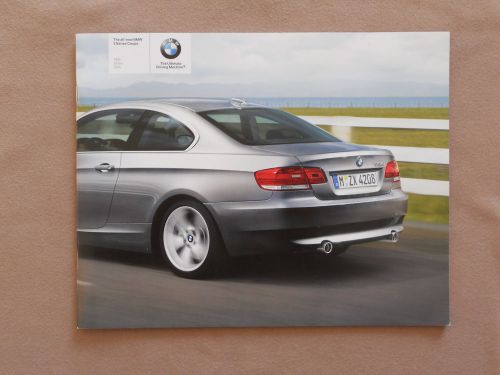 2007 bmw 3-series coupe 24-page car sales brochure catalog - 328i 328xi 335i