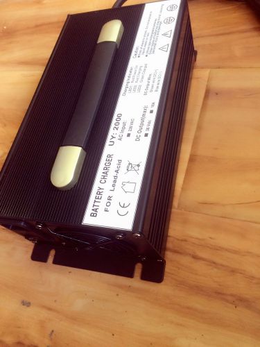 48v 15a forklift &amp; golf cart battery charger crows foot plug for yamaha ezgo