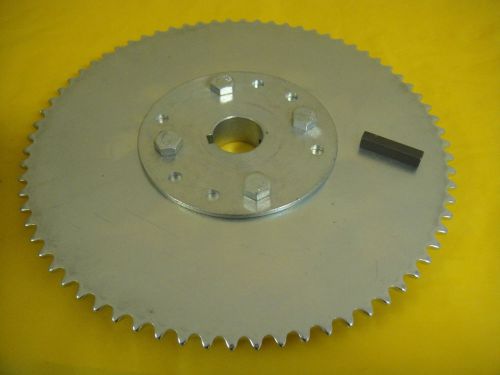 Go cart sprocket and hub for 1" axle ,72 tooth for #35 chain  wao: a726