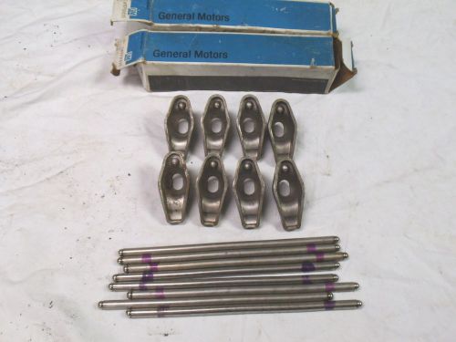Nos gm 69 70 pontiac ram air iv 4 (8) sets rocker arms and pushrods #9798429