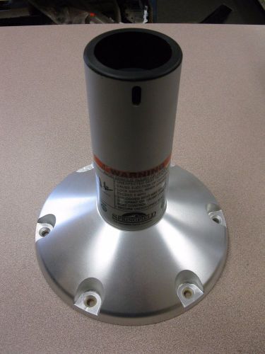 Springfield marine co. 9″ locking anodized pedestal base 2-7/8" free shipping!