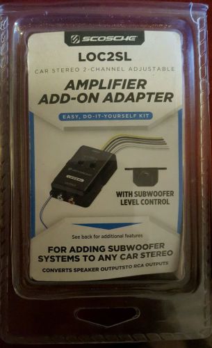 Car stereo amplifier add-on adapter