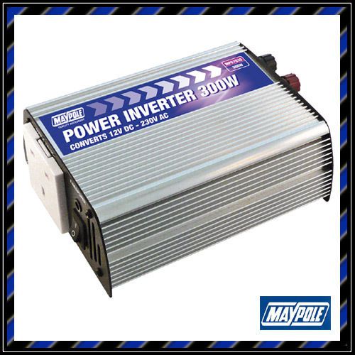 Maypole 300w watt power inverter dc 12v to ac 220v / car / caravan invertor