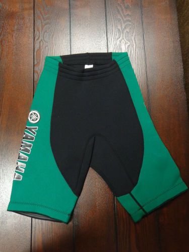 Yamaha womens neoprene wetsuit  jet ski sport riding shorts size xs black green