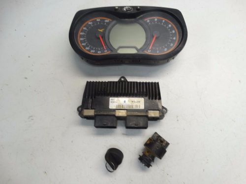 2013 can-am maverick 1000r xrs ecu w/ speedometer gauge ignition switch &amp; key