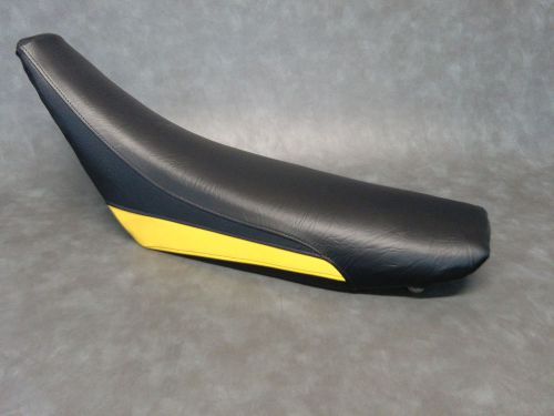 Suzuki rm250 seat cover 1996 1997 1998  in 2-tone black &amp; yellow  or 25 colors
