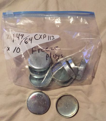 New box of 10- 1 49/64" frost freeze out plugs disc type cxp113