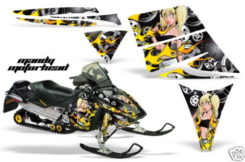 Amr racing wrap mxz ski-doo rev snowmobile sled graphics decal kit 03-09 mm