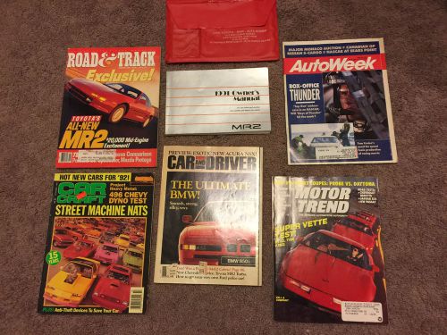 1991 toyota mr2 owners manual and magazine regarding the mr2 sw20 3sgte rare
