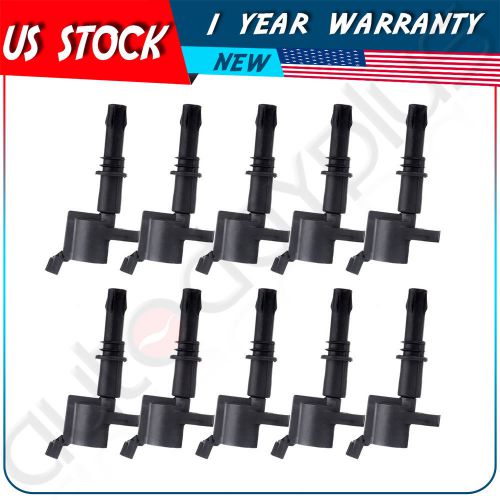 Pack of 10 new ignition coil coils for ford lincoln mercury v8 v10 dg511 fd508