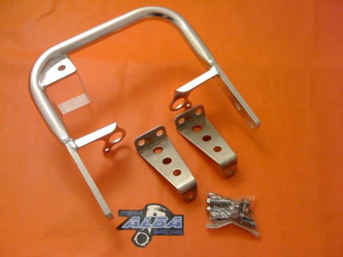 Yamaha yfz 450   grab bar bumper  aluminum  alba  silver  199-t5-s4