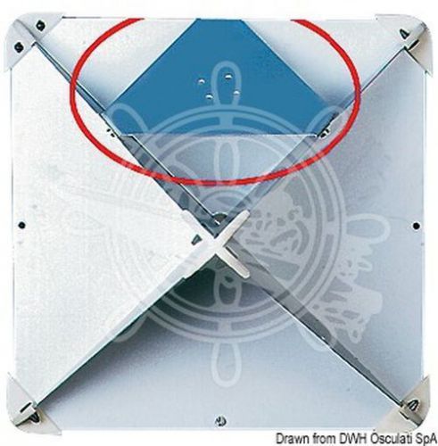 Osculati plate kit flat surface for radar reflector motor boat