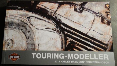 Norwegian 2013 harley davidson motorcycle touring owner's manual p/n 99466-13no