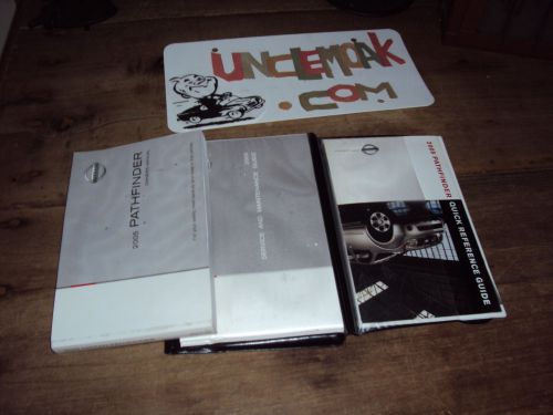 2005 nissan pathfinder le se xe 4x4 2x owners manual 05 free ship to usa