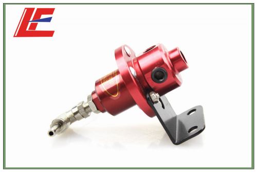 Universal adjustable car turbo fuel pressure regulator with gauge meter red