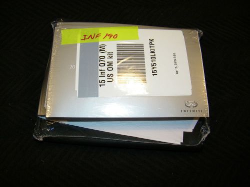 2015 infiniti q70 owners manual with case and navigation inf190