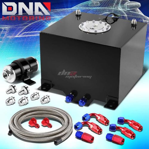 8 gallon/30.5l aluminum fuel cell tank+oil feed line+30 micron filter kit black