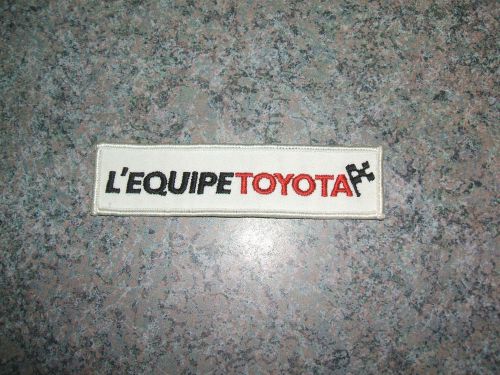 L&#039;Équipe toyota french patch sew on one brand new unused