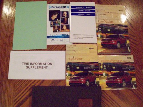 2014 jeep cherokee user guide set dvd w/case free us shipping