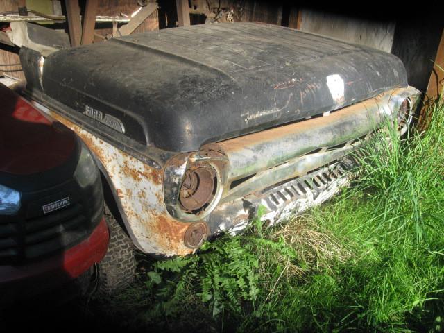 1957-1960 ford pick-up front end and left door