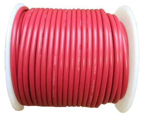 12 gauge red 100 ft automotive primary wire stranded