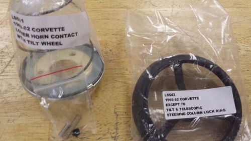 1969-82 corvette steering column lock ring,lower horn contact,horn contact pin