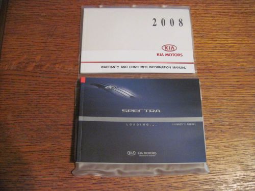 2008 kia spectra owner&#039;s manual booklets
