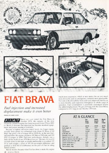 1981 fiat brava - road test - classic article d204