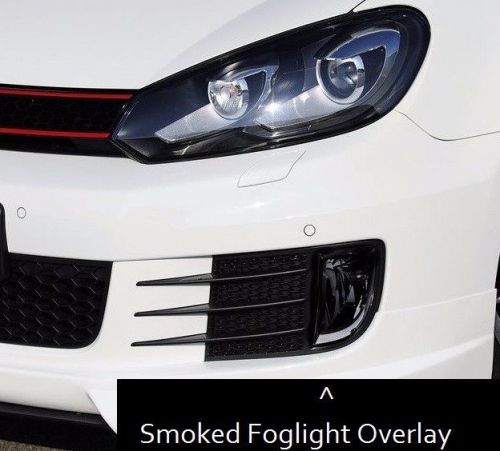 2010 2013 vw mk6 dark smoke fog light overlay tint vinyl gti mkvi volkswagen