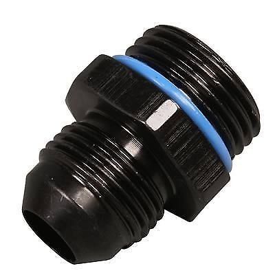 Russell 670660 fitting flare reducer straight male -10 an to male -8 an black