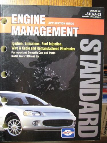 Standard engine management application guide cat no stena-03 1986 to 2000