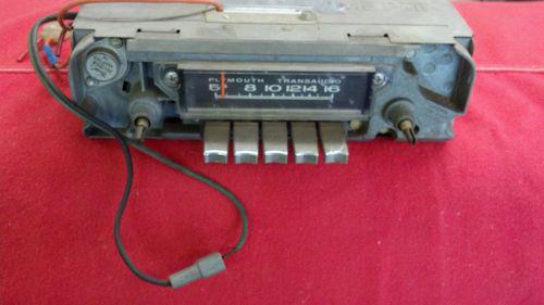 1966  plymouth am radio