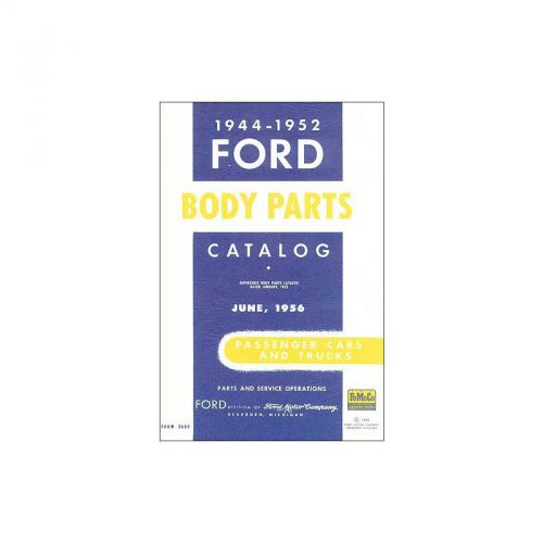 Buy 19441952 Ford Body Parts Catalog 464 Pages in Lockport, New York