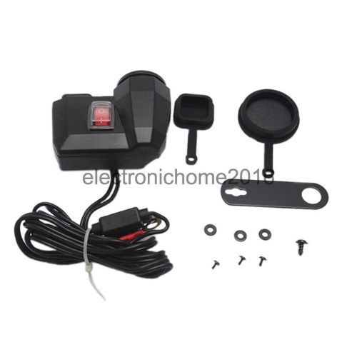 12v 2.1a dual usb car cigarette lighter start power supply adapter splitter