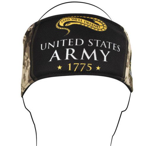 Zan headgear all weather headband us army camo logo