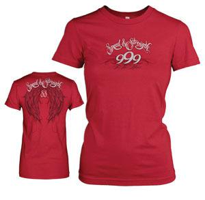 Speed & strength womens to the nines t-shirt red l/large