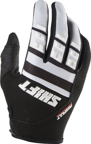 Shift black white assault race dirt bike gloves 2015 mx atv gear